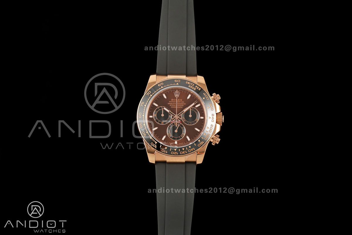 Daytona 126515 Gain Weight RG ZF 1:1 Best Edition Brown Dial Black Subdial On Oysterflex Strap SH4131